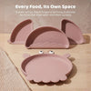 Baby Crab Silicon Suction Plate With 3 Section Plate, (4Months+)