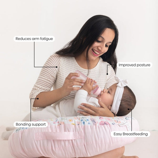 Butterfly Garden 100% Cotton Multipurpose Feeding/Nursing pillow