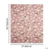 Petel Pink 100% Cotton Knitted All Season AC Blanket 0- 2 years