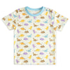 100% Cotton Half Sleeve Boy T-Shirt, Off white