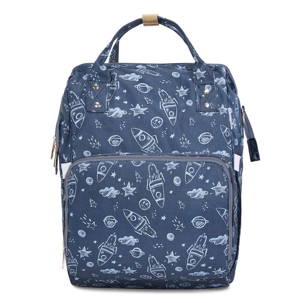 Spacewalk, Art on Canvas - Chic Diaper Bag Backpack for New Parents (Capacity - 20L)