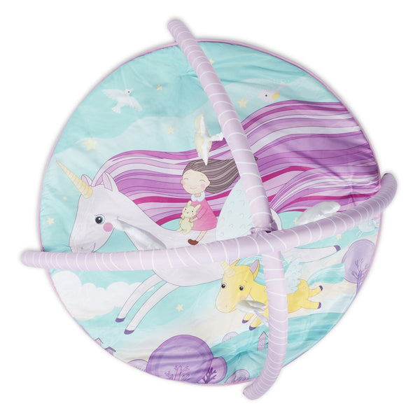Unicorn Baby Activity Gym with set of 4 rattles