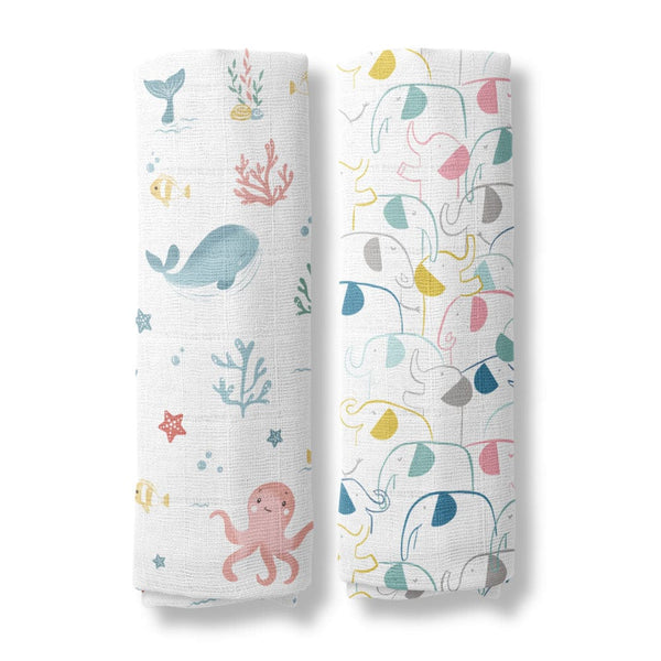 Muslin Swaddles Pack of 2