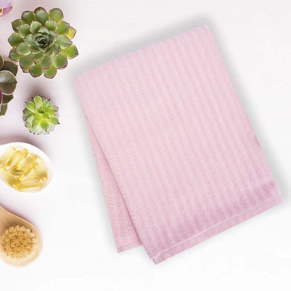 Pink & Grey 100% Cotton Kids Bath Towel 0- 5 years
