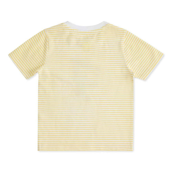 100% Cotton Half Sleeve Boy T-Shirt, Yellow