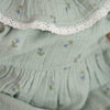 100% Cotton Mint Meadow Frock-Mint Green
