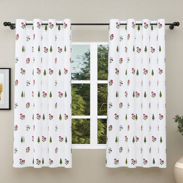 Garden of Joy Pink Curtain Set