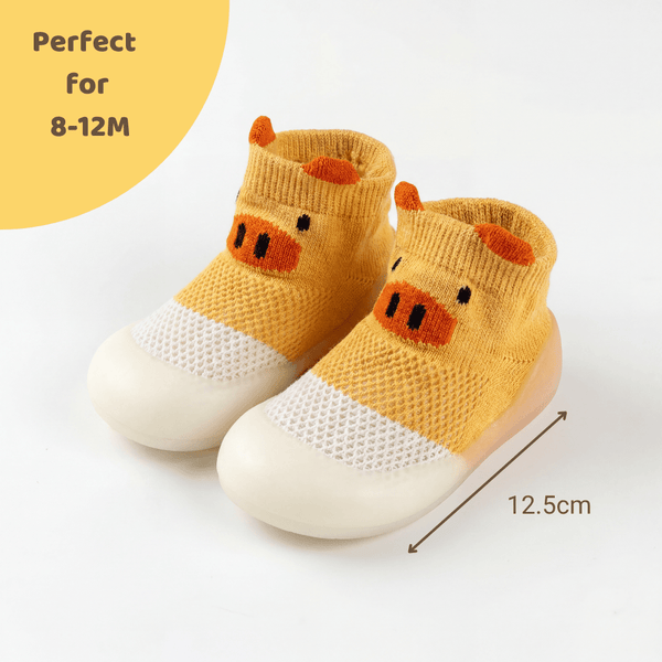 Honey Bear Baby Booties | 9-12 Months