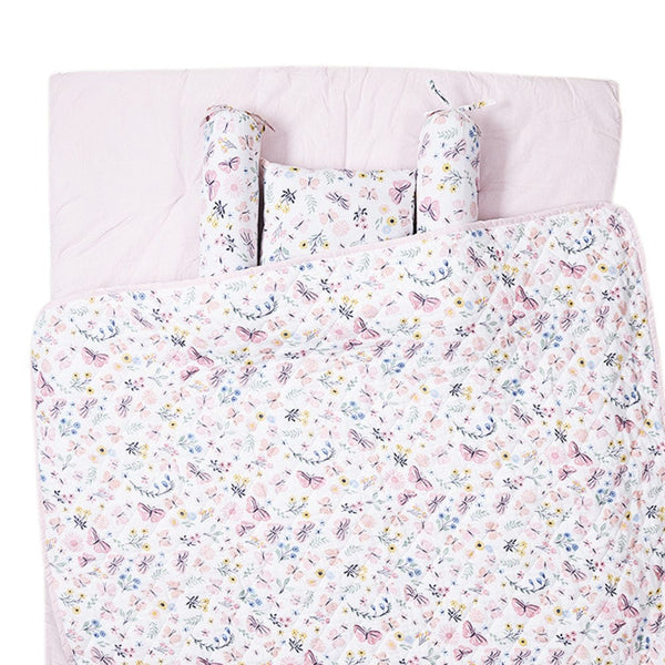 Bedding Set: Mattress, Bolsters with Quilt (Pack of 5)
