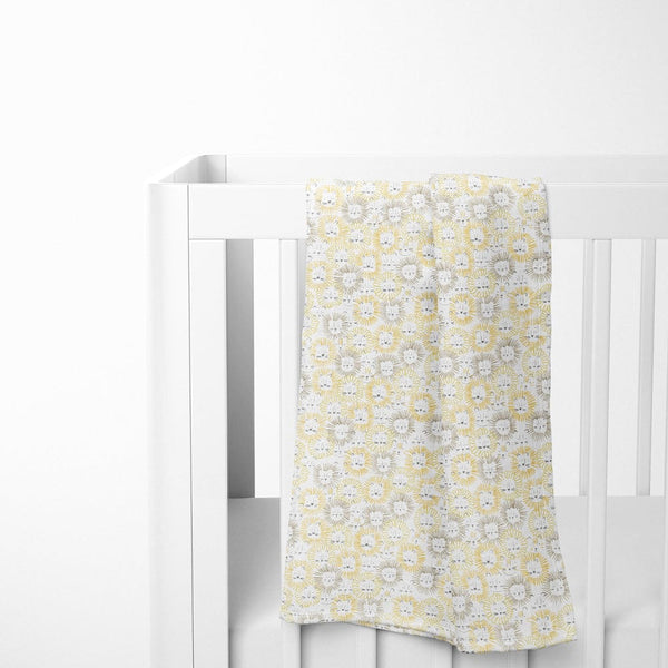 Jungle Safari Collection 100% Cotton Muslin Swaddle Pack Of4 (Woodland, Elephant, Lion, Dot)