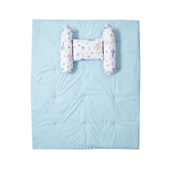 Bundle of Joy Bedding Set: Mattress, Bolsters with Quilt (Pack of 5,Vitamin Sea)