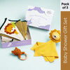 Jungle Party 100% Cotton Baby Shower Gift Box 0 - 12 Months Pack of 3