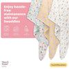 Citrus groove Collection 100% Cotton Muslin Swaddle Pack Of 3 | 0 to 3 Months