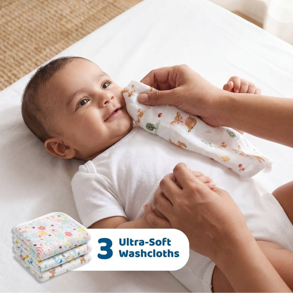 Tropical twist 100% Cotton pack of 6 feeding essential 0 - 3 Months