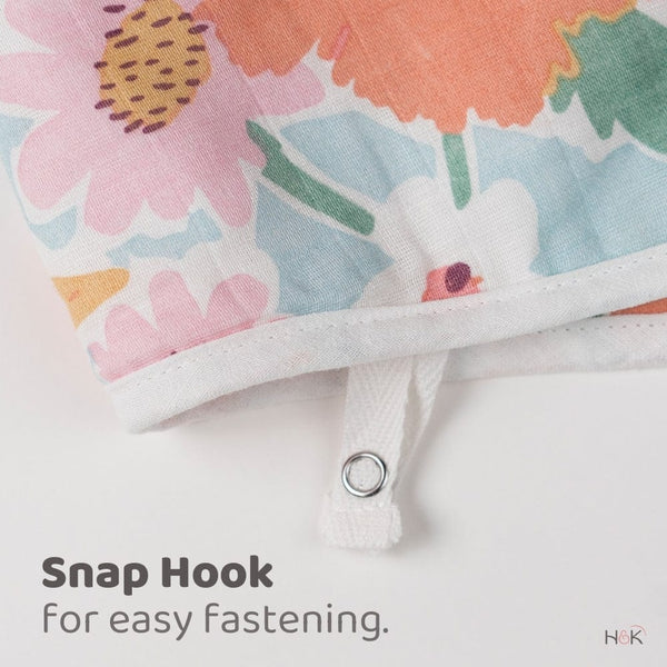 Sea and Bloom Pack of Muslin Cotton Burp Cloths- Pack of 2