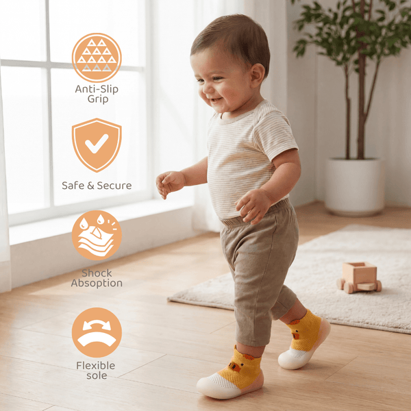 Honey Bear Baby Booties | 9-12 Months