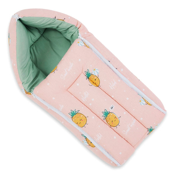 Pineapple Samba 100% Cotton Carrier Nest cum sleeping bag 0- 3 Months Lightweight