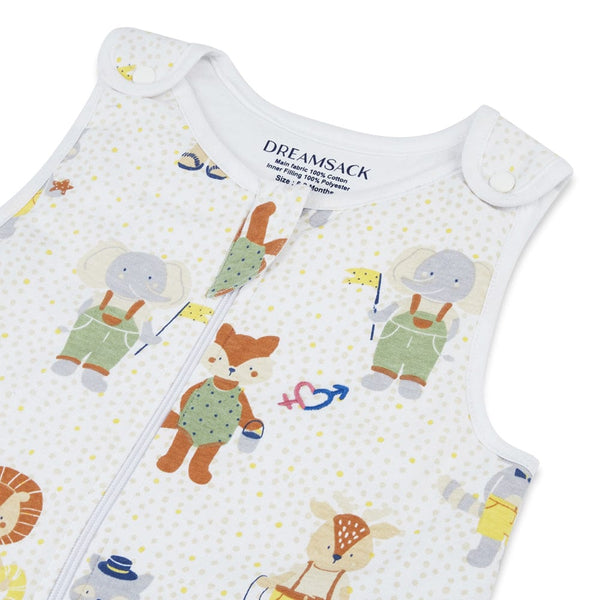 Dreamsack Cotton Sleep Sack, Quilted Layer, (6+ months), TOG 1.5, Jungle Party