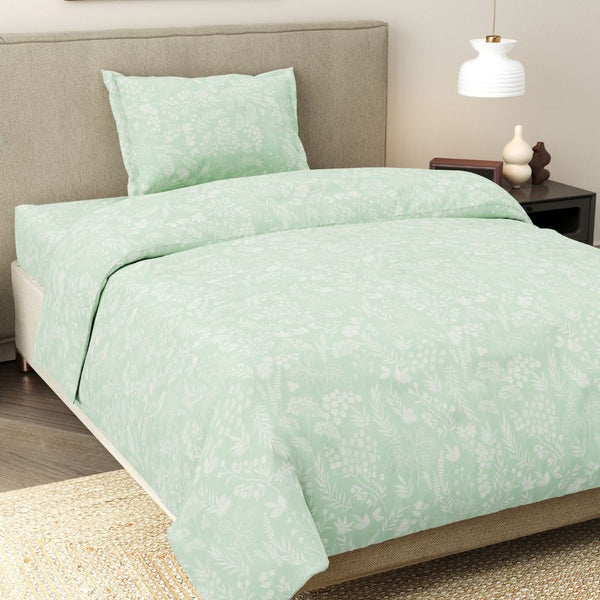 Silver Meadow Bloom Single Flat Size Bedsheet, 186 TC