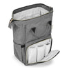 Grey Chic Diaper Bag Backpack (Capacity - 20L)