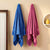 100% Cotton Harmony Combed Bath Towel- Pack Of 2(Cobalt, Mulberry)