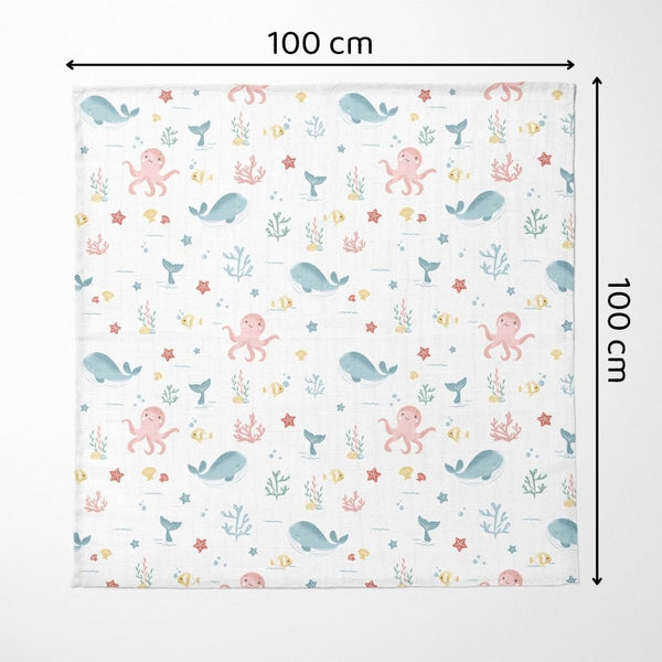 Oasis Collection 100% Cotton Muslin Swaddle Pack Of 3 | 0 to 3 Months