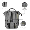 Grey Chic Diaper Bag Backpack (Capacity - 20L)