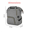 Grey Chic Diaper Bag Backpack (Capacity - 20L)