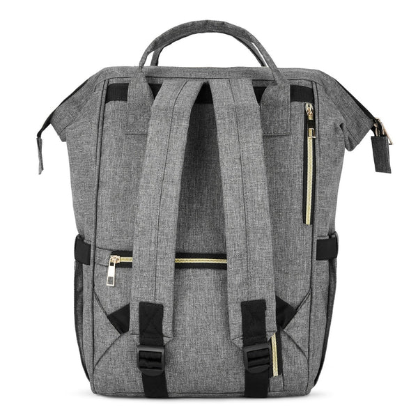 Grey Chic Diaper Bag Backpack (Capacity - 20L)