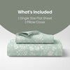Silver Meadow Bloom Single Flat Size Bedsheet, 186 TC