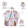 Color Splash, Art on Canvas - Chic Diaper Bag Backpack for New Moms