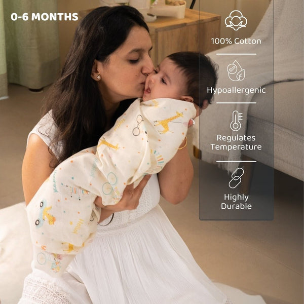 Box Of Love Baby EssentialsI Perfect Baby Shower Gift Pack I – Jungle Joy Edit (Pack of 10)