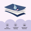 Waterproof Quick Dry Sheet for Baby, Sky & Navy Blue, Pack of 2