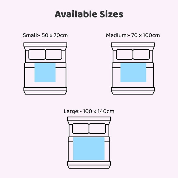 Waterproof Quick Dry Sheet for Baby, Sky & Navy Blue, Pack of 2