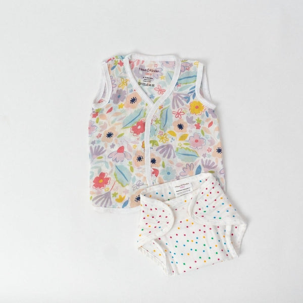 Breeze Baby Vests and nappies Pack of 3 sets - Blooming child