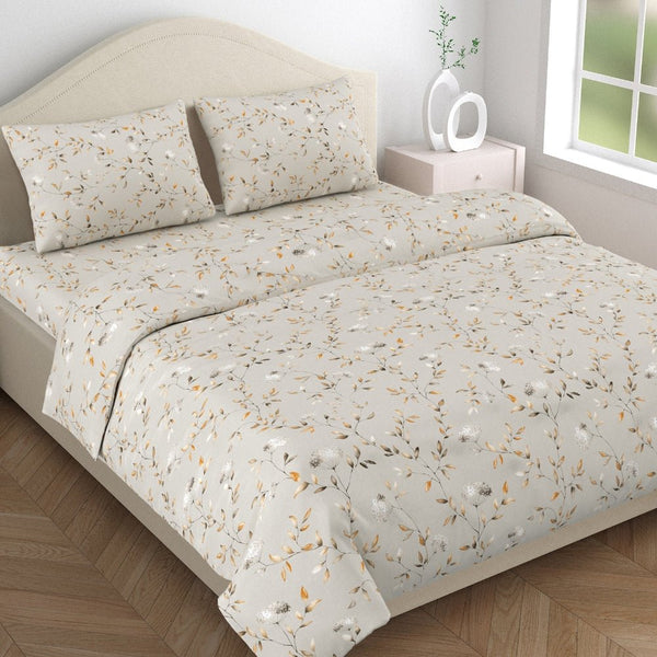 Amber Microfiber Set of 4- Bed In A Bag, Ivory