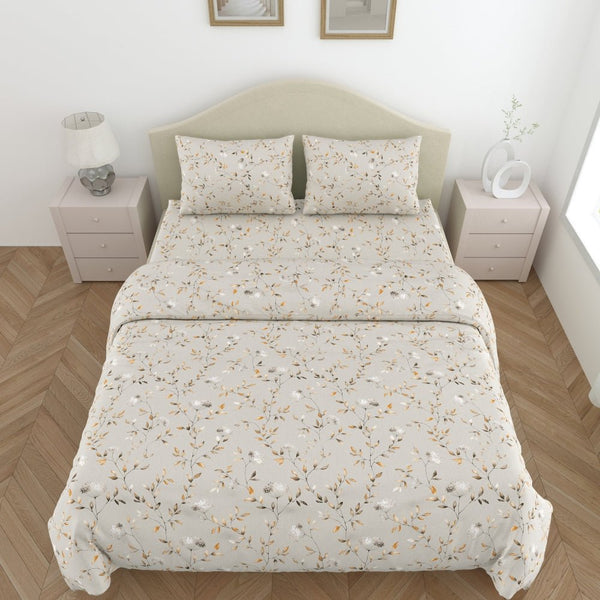 Amber Microfiber Set of 4- Bed In A Bag, Ivory