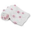 Bubblegum Pom Pom 100% cotton knitted Summer AC blanket 0 - 3 years