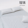 Ruri Stripe, 100% Cotton King Size Bedsheet, 186 TC