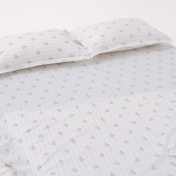 Kohana Stripe, 100% Cotton King Size Bedsheet, 186 TC