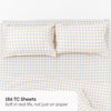 Awairo Check 100% Cotton Double Bedsheet, 186TC