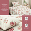 English Rose Reverie Single Flat Size Bedsheet, 186 TC