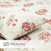 English Rose Reverie Single Fitted Size Bedsheet, 186 TC