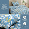 Golden Birch Symphony Single Flat Size Bedsheet, 186 TC
