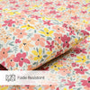 Sunlit Blossom Meadow Single Fitted Size Bedsheet, 186 TC