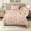 Sunlit Blossom Meadow Single Flat Size Bedsheet, 186 TC