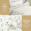 Rose Serenity, 100% Cotton King Size Bedsheet, 186 TC