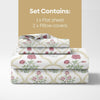 Rose Serenity, 100% Cotton King Size Bedsheet, 186 TC