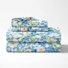 Everbelle 100% Cotton Single Flat 186 TC Bedsheet, Blue
