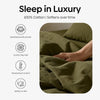 Organic Cotton Bedsheet - Verdant Haze 300 TC Percale